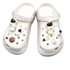 Crocs Charms Shoe Accessories DIY Shoe Buckle Planet Astronaut Robot Astronaut Shoe Flower for Crocs