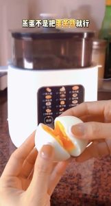 Smart Multifunction Egg Cooker 300W - 24-hour intelligent 12-function menu large display steaming and boiling suitable for kitchen use.