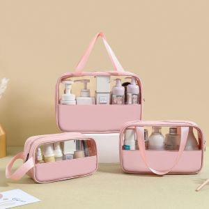 PVC Cosmetic Bag Waterproof Washing Bag Dustproof Travel Storage Pouch Make up Organizer Storage Bag