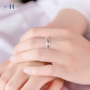 Nhẫn Bạc Tròn Trơn Duy Hiển Đánh Gió Đánh Cảm Nhiều Size Nhiều Kích cỡ