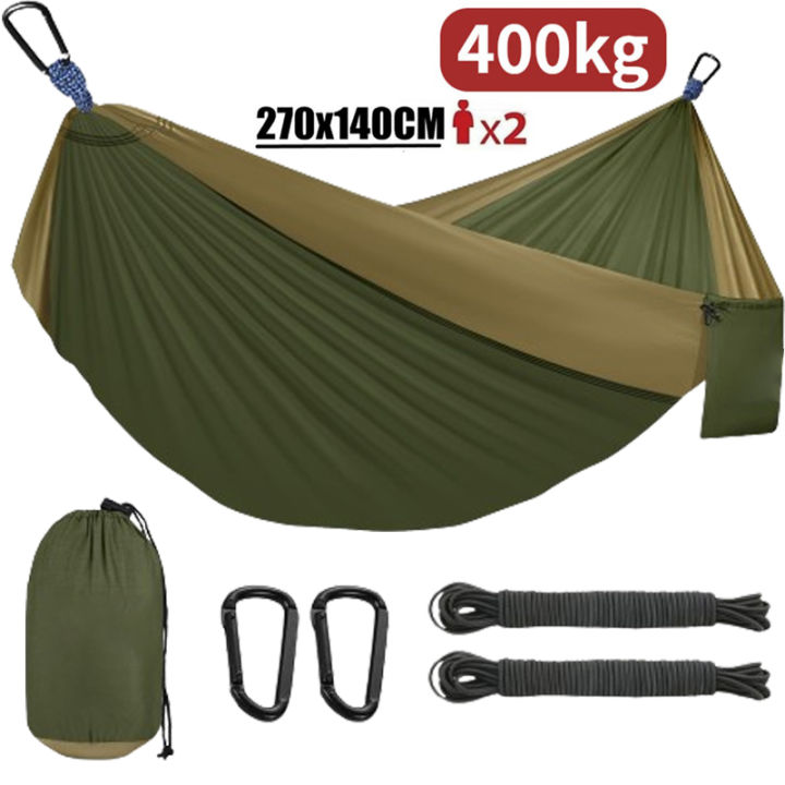 Hammock With Rope Camping Hiking Hammock Duyan Double Outdoor Foldable Hammock Travel Hammock