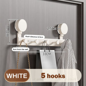 [Ship in 24hours] Bathroom Wall Hooks No Drilling Wall Hook Door Hooks Clothes Hangers Hanging Hook for KitchenBathroomToilet Cabinets Wardrobes Balcony