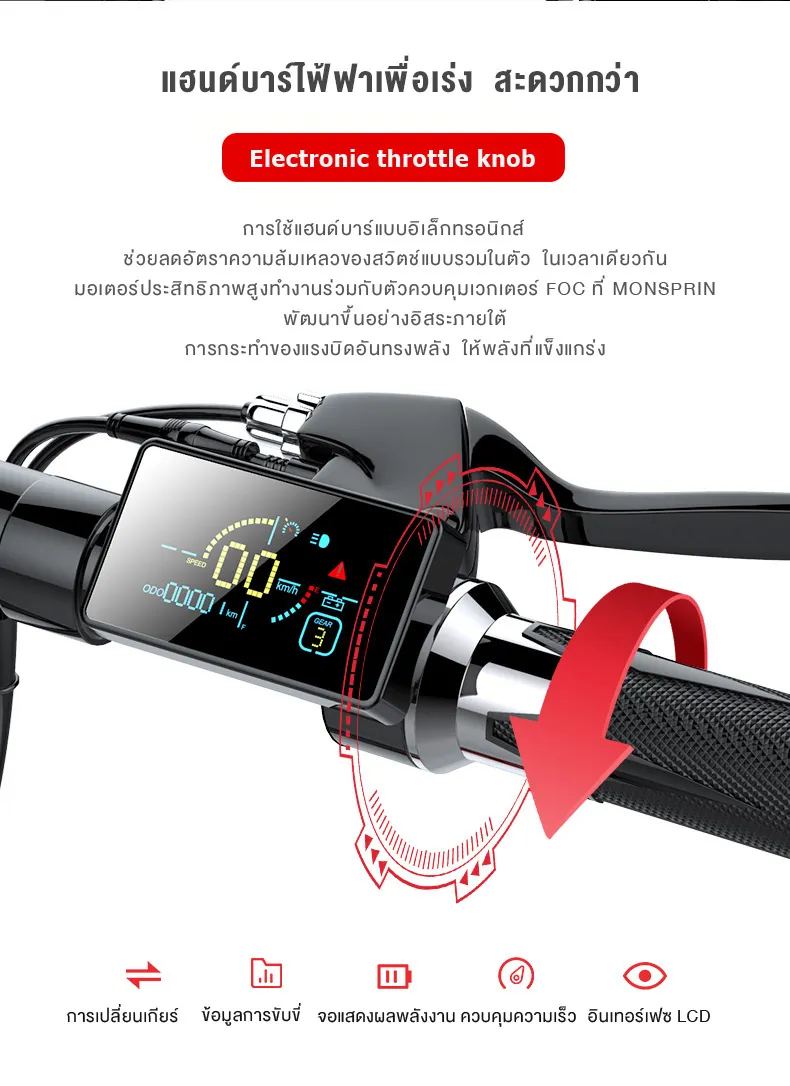 MONSPRIN Q21 สกู็ตเตอร์ไฟฟ้า ความเร็ว 55KM/H ล้อ11นิ้ว รับ 200kg ระยะ 40-150km e-scooter สกูตเตอร์ สกุดเตอร์ไฟฟา SEALUP