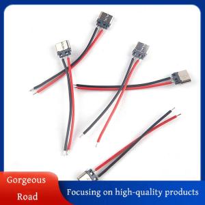 [Gorgeous] Hot Sale 5pcs USB Type-C 2P Welding Wire Female Connector Cable For Mobile Phone Charging