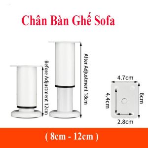 Chân ghế bàn sofa  kệ. có tăng chỉnh ( ghế sofakệ tủ tivi )  Vít miễn phí BIGBA
