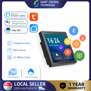 SCT Smart home Tuya WiFi Smart Scenario Control Panel ZigBee Multifunctional Central Control (Device Switch + Scene Panel + Mobile App + Speaker + Gateway)