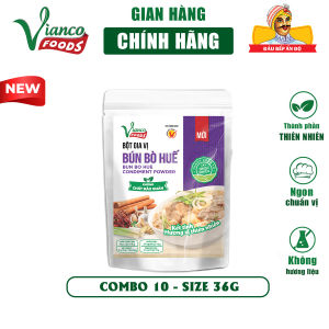Combo 10 gói gia vị nấu Bún Bò Huế Vianco 36g Gia Vị Việt Ấn gia vị Vianco