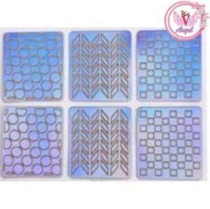 สติ๊กเกอร์สำหรับเป็นแบบพิมพ์ลายเล็บ  HOLLOW NAIL ART สติ๊กเกอร์พิมพ์ลายเล็บ สติ๊กเกอร์ปั๊มลายเล็บ