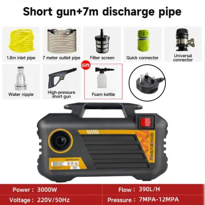 High Pressure Car Washing Machine 3000W High Power Electric Car Washer 220V Portable Water Gun Kit Home Floor Cleaner Watering