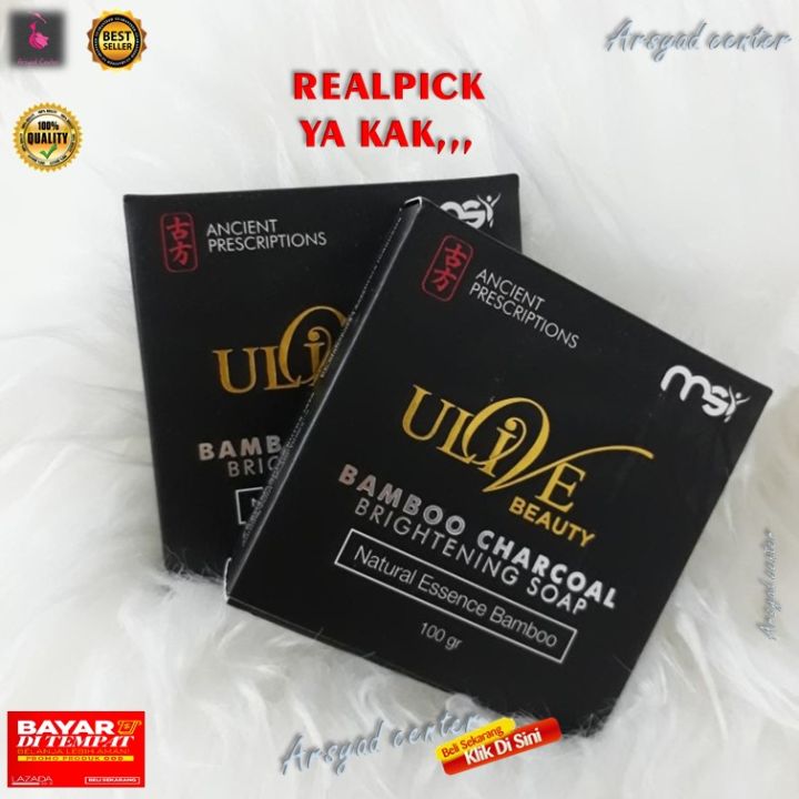 MSI Bamboo Charcoal - Sabun Bamboo MSI - 100% Original - Sabun Arang -  Menutrisi Kulit Wajah - [100grm] MSI SABUN BAMBU ARANG / ULIVE BAMBOO CHARCOAL