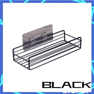 Simple Steel Shelf Storage Rack Kitchen Self Adhesive Bathroom Corner Toilet Rack Shelf Basket Wall Iron Bathroom Rack