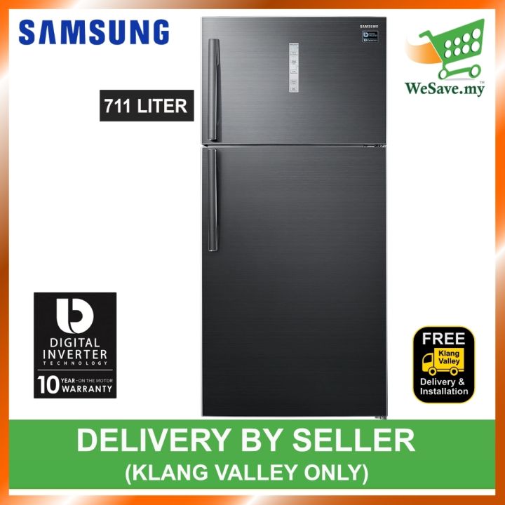 (FREE INSTALLATION within Klang Valley) Samsung RT62K7005BS Top Mount Freezer with Twin Cooling