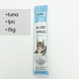 100PCS Cemilan Kucing Cat Strip 15g / Strip Cemilan Kucing Basah Murah Cemilan Penggemukan