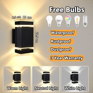 Led Wall Lamp Outdoor Waterproof E27 bulb Light Indoor And Lighting Home Decoration