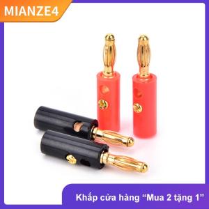 [COD] MIANZE4 10 cái lốc âm thanh loa vít chuối vàng tấm Phích cắm kết nối 4mm