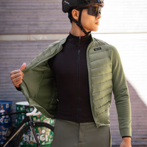 Santic ผู้ชายเสื้อปั่นจักรยานฤดูหนาวลงอบอุ่นระบายอากาศกันลมซิปเต็มน้ำหนักเบาเสื้อกีฬาจักรยาน