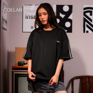 COLLAB By Inspi Jersey Boxy Cropped Shirt For Men Trendy Tops TShirt for Woman Plus Size Streetwear T Shirt Minimalist Trendy Style