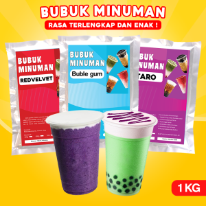 BUBUK MINUMAN RASA 1KG / SERBUK MINUMAN  RASA 1KG / BUBUK MINUMAN INSTAN / BUBUK MINUMA ANEKA RASA