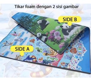 COD Karpet Busa Polyfoam Uk 180x180 cm TEBAL 6MM Gambar Bolak Balik 2 Gambar Berbeda