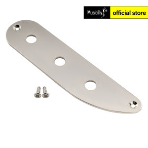 แผ่นตัวควบคุมเสียงเบส3รูทำจากเหล็กกล้าสำหรับเบสไฟฟ้าสไตล์วินเทจ/ เทเล