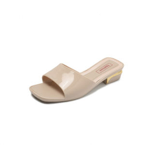 [Free Shipping] Womens Sandals High-Heeled Slippers New Chinese-Style Outdoor Wear New Dress Style Non-Slip Waterproof Thick-Heeled Sandals.