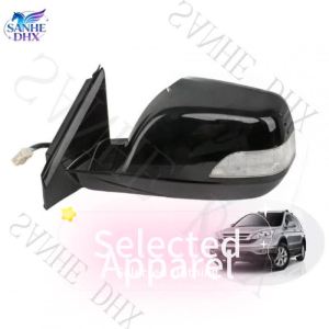 For CRV Outer Rearview Side Mirror Mirror Assy For HONDA CRV SWA  2007 2011RE1 RE2 RE4 5/7/9WIRE Auto Folding Heated LED lamp