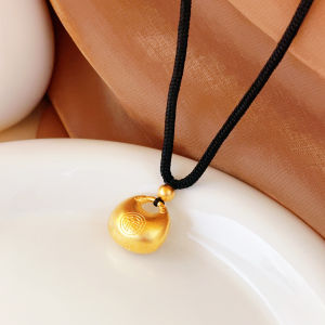 SIGVARD - Kalung Koin China Kuno Liontin Tali Keberuntungan Bandul Fashion Pria Wanita KLG01