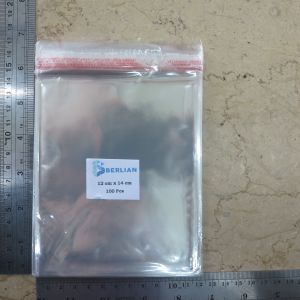 12x14 cm Plastik Opp 20 micron isi 100 lembar