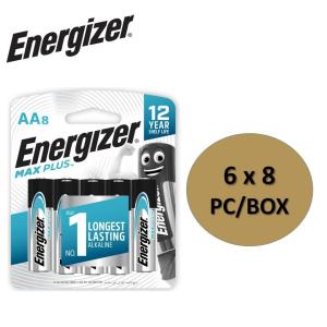 Energizer Max Plus AA 8S Batteries (6 cards x 8 pack /box)