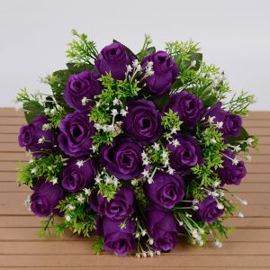 【✅MIỄN PHÍ SHIP CHO 1 SẢN PHẨM】 WAPKTY 18 đầu Hoa thật hạnh phúc Quà tặng ảnh  10 màu sắc Hoa ngày Valentine  mini Hoa hồng mô phỏng tự nhiên Trang trí nhà cửa