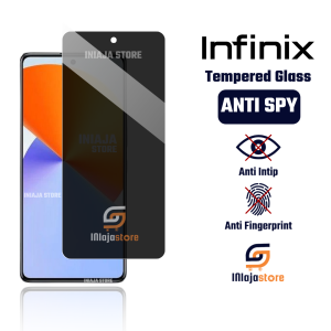 INIAJA - Tempered Glass Anti Spy Infinix Note 50 50 Pro 50x 5G 40 30 30 Pro 30i 30 VIP 30 5G 12 12 2023 12 NFC 2023 12 G96 12 G99 12 VIP 12i 2022 12 5G 12 Pro 5G 12i 11 11 Pro 11s 11 NFC 10 10 Pro 10 Pro NFC 8 7 Lite Anti Gores Intip Privacy Layar