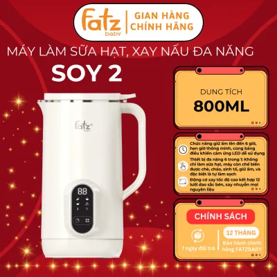 Máy làm sữa hạt xay nấu đa năng FATZ BABY Soy 2 FB5005TL đa năng 6 trong 1 dung tích 800ml
