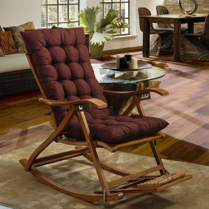 YBC Recliner Cushion Soft Replacement High Seat Cushion with Fastening Straps Large Swing Terrace Recliner Mat Recliner Mat