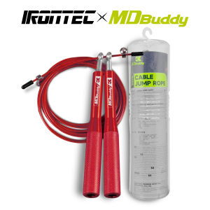 MDBuddy เชือกกระโดด อลูมิเนียม สีแดง ยาว 3 เมตร (MDJR033) - เครื่องออกกำลังกาย แบรนด์ IRONTECXMDBuddy