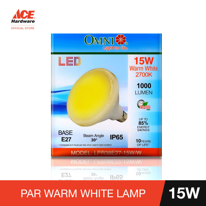 OMNI LED Par38 Lamp Warm White 15W Lpr38E27 | Lazada PH