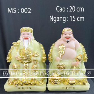 [ CAO 20 CM - MS 002 ] THẦN TÀI THỔ ĐỊA PHÚ QUÝ MÀU XANH NGỌC MS - 002