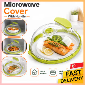 SG Ready Stock Microwave Oven Food Lid Anti-Splash Food Splatter Guard Heat-Resistant BPA-Free Microwave Lid BPA-Free