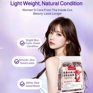 Rejuvenating Skin Mulberry Rose Poria Tea Healthy Tea Healthy Drink Health Fu Ling Rose Mulberry Nutrient Home Use