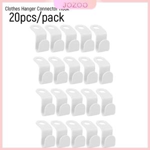 Jozoo 20pcs/pack Clothes Hanger Connector Hooks Space Saving Wardrobe Closet Storage Holder Rack