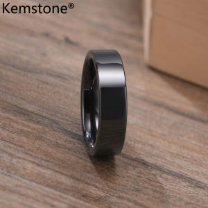 Kemstone แหวนผู้ชายเซรามิกฮิปฮอปเครื่องประดับแฟชั่น