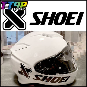 โลโก้ X SHOEI สติกเกอร์รีเฟลกทีฟติดหมวกกันน็อก หมวกกันน็อก SHOEI NEOTEC 3 Z8 Zaiser GLAMSTER X14 J-CRUISE 3 X-SPR ของตกแต่งรถมอเตอร์ไซค์