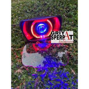 reflektor lampu biled biled rx king oval set mika transparan tanpa ring batok