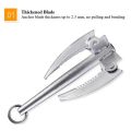 Boats Anchor Folding Weed Razor 4 Claw Anchor Sickle Water Grass Plants Cutter With Rope Landscape Lake Weed Tool. 