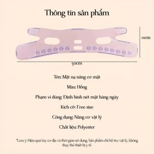 Mặt Nạ Định Hình Cằm V-Line | Đai Ôm Cằm Co Giãn Free Size Gọn Nhẹ Dùng Tại Nhà