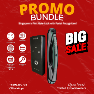 One-Touch Sync HDB BTO | OpenTouch Touch 200 Pro and i9 Bundle Facial Recognition and Fingerprint Digital Lock