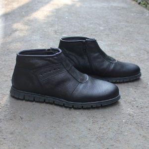 Sepatu Pria Semi-Boots Terbaru Bahan Kulit Sapi Casual Kerja Ankle Boots Formal Cowok