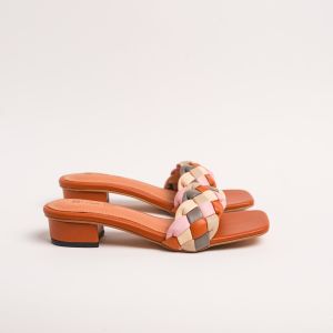Zavatu Sandal Heels Wanita 3 cm Big Size Jumbo 41 42 43 44 45 ZVT 150 Tan