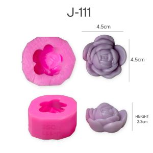 แม่พิมพ์ขนม กุหลาบ 3มิติ กุหลาบวาเลนไทน์ สวยทุกแบบ ทำวุ้น ทำขนมได้ J-111