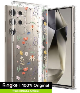 Ringke Fusion Design for Galaxy S24 Ultra Case Transparent Hard Back Soft Flexible TPU Bumper Scratch Resistant Natural Form