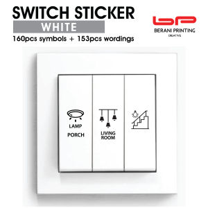Sticker Label Switch Plug / Socket Symbol & Word for Whole House | Waterproof Transparent 313pcs